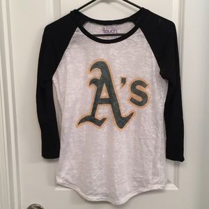 Oakland Athletics Burnout Graphic Long-Sleeve